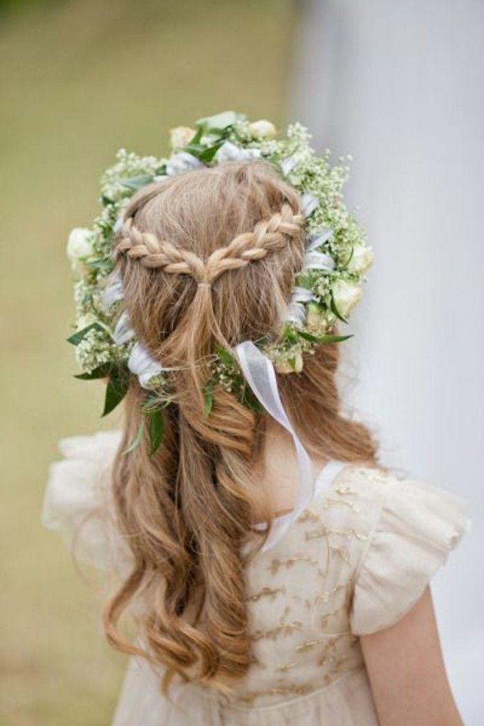 Idee Coiffure Ravissante Coiffure Pour Petite Fille Mariage